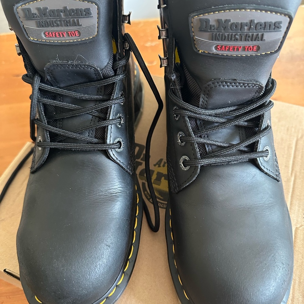 Dr. Martens Black Steel Toe Boots